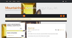 Desktop Screenshot of mountainhauskennels.com